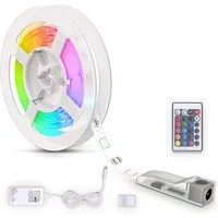 B.K.Licht LED-Streifen Lucilla, LED Band, RGB, Fernbedienung, selbstklebend, Farbwechsel, kürzbar