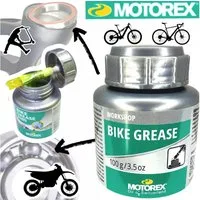 Motorex Fahrrad-Montageständer Motorex Bike Grease 2000 MTB Fahrrad Werkstatt Fett Dose + Pinsel 100g