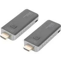 Wireless Video Extender HDMI > HDMI, 50 Meter, HDMI Verlängerung schwarz/silber, Sendeeinheit + Empfängereinheit