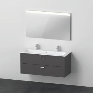 Duravit XBase Möbelwaschtisch mit Waschtischunterbau und Spiegel 1230x490x2000 mm - XB006604949 XB006604949