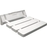 Aqualine Dusch- und Badhocker HANDICAP Duschklappsitz 32x33cm, Weiß, Aqualine-AE357