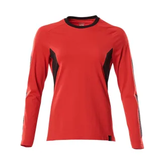 MASCOT Damen Langarmshirt Verkehrsrot / Schwarz S - 18391-959-20209-SONE