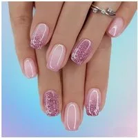 LuxusKollektion Kunstfingernägel Kunstnägel Kurz Acryl Press On 24Pcs Style 3-24pcs Glitte