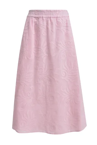 Milano Italy - midiskirt w elastic waistband rosã© - Gr. - 44