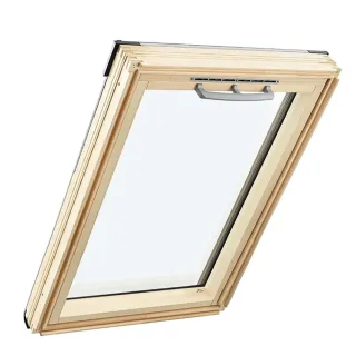 Dachfenster 114x160 cm, Holz, Roto, Q4 Schwingfenster, Innen Kiefer, außen Anthrazit, individuell konfigurieren