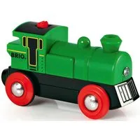 BRIO® Spielzeug-Eisenbahn BRIO® WORLD, Speedy Green Batterielok, mit Lichtfunktion, Made in Europe