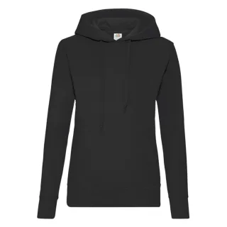 Fruit of the Loom - "Classic" Kapuzenpullover für Damen (Schwarz)