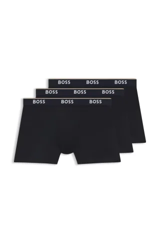 BOSS Menswear Black - BoxerBr 3P Power Open Blue - Gr. - XL