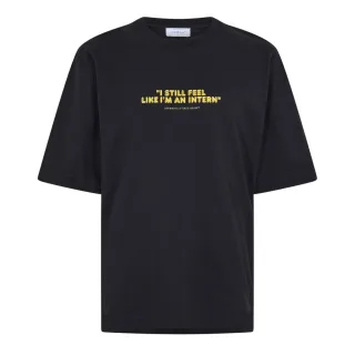 Off White - "Feel Like An Intern" T-Shirt für Herren (Schwarz)
