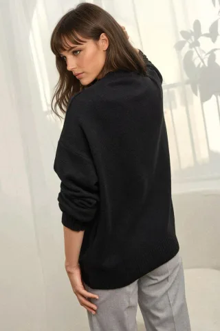 Gemütlicher Rundhalsausschnitt Strickpullover