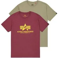 Alpha Industries T-Shirt Basic T-Shirt BL 2 Pack