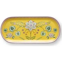 PiP Studio Tortenplatte Lily&Lotus Yellow Kuchenplatte 33,3x15,5cm, Porzellan, (Platten)