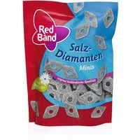 Red Band Süßigkeit, Red Band Lakritz Salzdiamanten Minis Premium Stehbeutel 200g