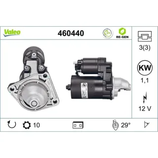Valeo Starter 1,1 kW Ford Mazda Volvo 460440