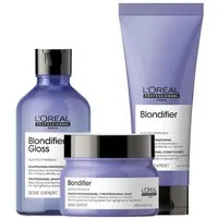L'ORÉAL PROFESSIONNEL PARIS Haarpflege-Set L’Oréal Professionnel Blondifier Shampoo Conditioner Maske Set 300+200, 3-tlg., reichhaltig
