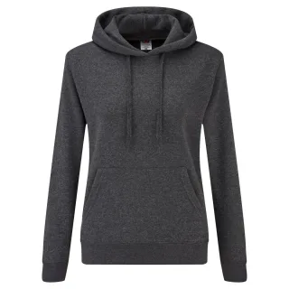Fruit of the Loom - "Classic" Kapuzenpullover für Damen (Dunkles Grau)