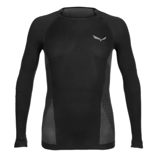 SALEWA - Badia Langarm Shirt Herren - Schwarz (Gr.L)
