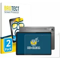 BROTECT Displayschutzfolie Schutzfolie für Lenovo Idea Tab Pro 12.7" (Display+Kamera), 2 Stück, Displayschutz Schutz Folie Klar Transparent