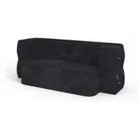 VitaliSpa® Schlafsofa Lille, Schwarz, 190 cm mit Schlaffunktion, 1 Teile, faltbar