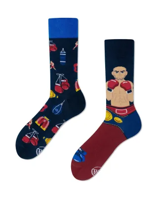 many mornings - Socken - The Boxer blau/schwarz - Gr. - 42