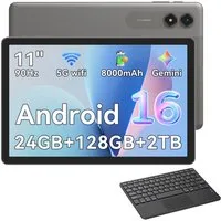 VekfulPC 11" Tab50 tablet mit hülle Android 16 128 GB 8000 mAh Akku Tablet (11", 128 GB, Android 16, Gemini Al Magic, 8000 mAh, 5G WiFi, 90Hz)