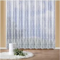 Weckbrodt Gardine Isabella (1 St), Kräuselband, transparent, echte Stickerei, Florentiner Optik, Allover, Bordüre, Store