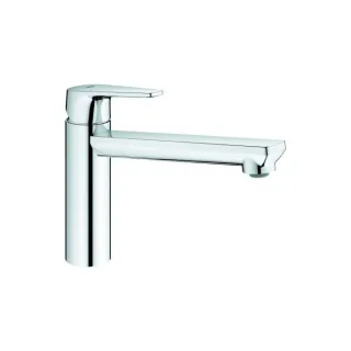 Grohe BauEdge Spültisch-Einhebelmischer 31693000 chrom, schwenkbarer, mittelhoher Auslauf