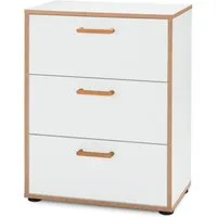 moebel-dich-auf Schubkastenkommode VERONA (in weiß mit Furnierkanten), Breite 60 cm