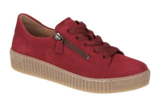 Gabor 53.334 - Best Fitting Damen Halbschuhe Sneaker rot Leder Velour