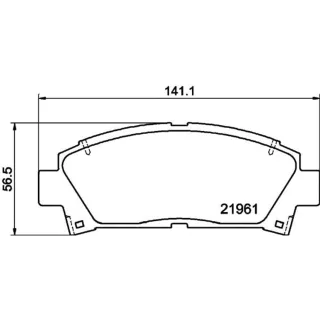 Hella Bremsbel?ge vorne Toyota Avensis Carina Mr2