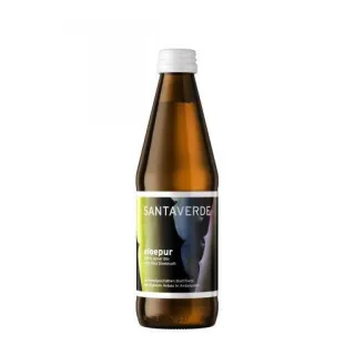 Santaverde aloepur Aloe Vera Saft | 330 ml | 100 % reiner Premium Bio Aloe Vera Direktsaft | vegan