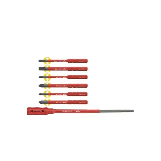 Wiha Bit Set slimBit electric gemischt mit slimBit Halter 7-teilges Set - 36079