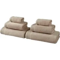 OTTO home Handtuch Set Fenya, flauschig und weich, Premium Handtücher, 550 gr/m², Walkfrottier (Set, 6-St), mit Bordüre, Set, 100% Baumwolle, Hotel-Qualität, 5 Jahre Garantie