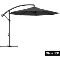 FIVMEN Sonnenschirm Sonnenschirm Alu Sonnenschirme mit kurbel Höhenverstellbarer, Gartenschirm UV Schutz Balkonschirme für Garten Balkon