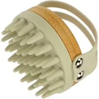 Fantasia Beauty Haarbürste Massagebürste, Bambus und Silikon, natur, 84 x 78 x 80 mm, 1-tlg., Massagebürste