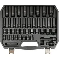 Yato Stecknuss Schlagschrauber-Nuss, Schlagnuss SET 1/2“ 9 - 30mm (40 Stück), Schlagschrauber-Nuss, Schlagnuss SET 1/2“ 9 - 30mm (40 Stück), Schlagschrauber-Nuss, Schlagnuss SET 1/2“ 9 - 30mm (40 Stück)