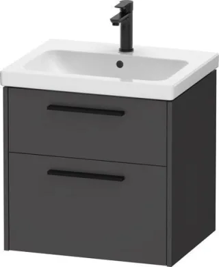 Duravit D-Code Waschtischunterschrank wandhängend Schubk. 2, DC46700BD490000