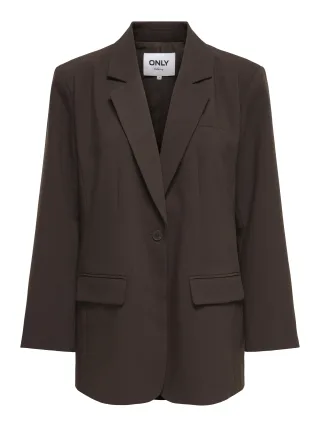 ONLY - ONLLINDA-RAVEN L/S BF BLAZER TLR NOOS Coffee Bean - Gr. - 38