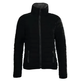 SOLS Womens/Ladies Ride Padded Water Repellent Jacket (Schwarz)