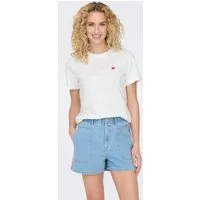 JDY Kurzarmshirt JDYPISA S/S PRINT TOP JRS NOOS Baumwolle, regular fit