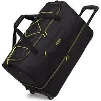 FERGÉ Reisetasche mit Rollen & extra Schuhfach, groß, Handgepäck, Tragetasche aus Nylon, Erweiterbare Reisetasche, Handgepäck / XL, Schuhfach & Außenfächer