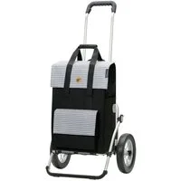 Andersen Einkaufstrolley Royal Shopper Milla schwarz, klappbare Ladefläche, belastbar bis 50kg, wasserabweisend