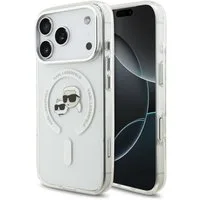 KARL LAGERFELD Handyhülle Case MagSafe iPhone 17 Pro Kunststoff Karl Katze transparent 6,3 Zoll, Kantenschutz