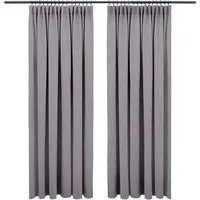 Blumtal Verdunkelungsvorhang Verdunkelungsvorhang 2er-Set Thermovorhang Wärme- & Kälteisolierend, OEKO TEX Zertifiziert mit Kräuselband