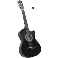 vidaXL Westerngitarre Westerngitarre Cutaway mit 6 Saiten Schwarz 38"