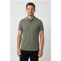 BOSS ORANGE Poloshirt Passertip mit BOSS Logo-Badge