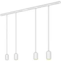 Briloner Leuchten Schienensystem-Sets RAIL, ohne Leuchtmittel, Schienensystem Rail 1,5 m Weiß max. 9W Decke Wohnzimmer Büro Küche