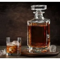 Lasernauten Whiskyglas Whisky Set mit Karaffe und 2, 4 oder 6 Whiskygläsern Geschenk Gläser, 5-tlg.