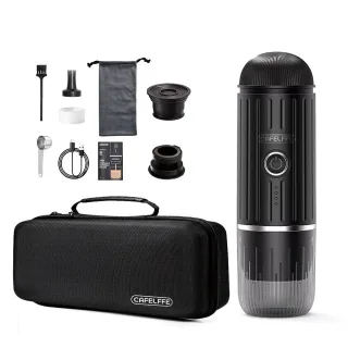 CAFELFFE Portable Italian Espresso Machine Set 2-In-1 Capsule Powder Fast Charge Electric Wireless Heating Coffee Machin