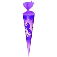 Verpackungsmittel GmbH Markneukirchen Schultüte Schultüte / Zuckertüte / Länge: 35cm / rund / "Einhorn"